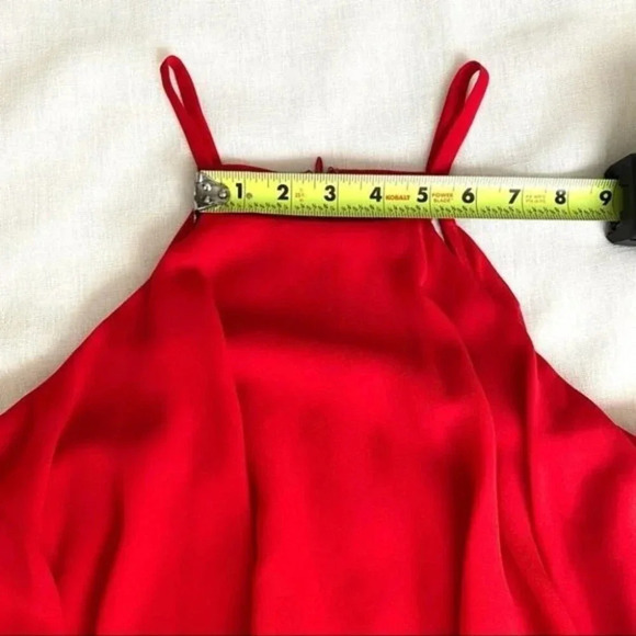 ALI & JAY Tiered Bodice Halter in Red Size M - Picture 7 of 15